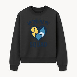 Veterinary Squad Heart Graphic T-Shirt, Pet Lovers Apparel, Dog and Cat Design, Animal Care Team, Cute Veterinary Gift - Sweatshirt 1758347442790.jpg