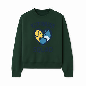 Veterinary Squad Heart Graphic T-Shirt, Pet Lovers Apparel, Dog and Cat Design, Animal Care Team, Cute Veterinary Gift - Sweatshirt 1758347442929.jpg