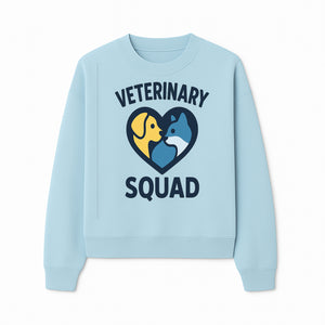 Veterinary Squad Heart Graphic T-Shirt, Pet Lovers Apparel, Dog and Cat Design, Animal Care Team, Cute Veterinary Gift - Sweatshirt 1758347443193.jpg