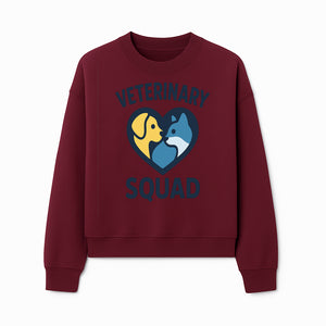 Veterinary Squad Heart Graphic T-Shirt, Pet Lovers Apparel, Dog and Cat Design, Animal Care Team, Cute Veterinary Gift - Sweatshirt 1758347443442.jpg
