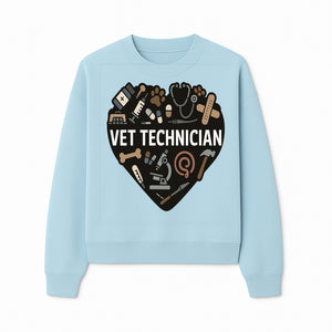 Vet Technician Heart Design - Cute Animal Care Gifts for Veterinary Technicians, Nurses & Animal Lovers - Sweatshirt 1758347444345.jpg