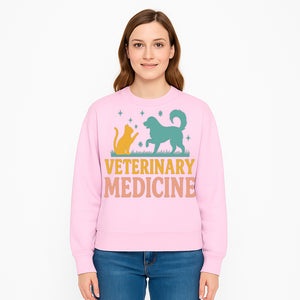Veterinary Medicine Decor | Dog and Cat Design | Animal Healthcare Wall Art | Pet Lover Gift | Veterinary Clinic Sign - Sweatshirt 1758347444862.jpg