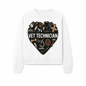 Vet Technician Heart Design - Cute Animal Care Gifts for Veterinary Technicians, Nurses & Animal Lovers - Sweatshirt 1758347445168.jpg