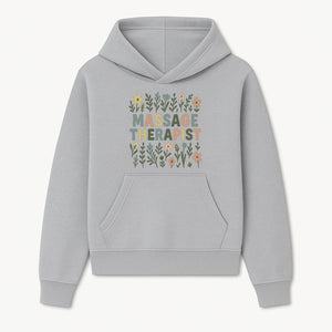 Massage Therapist Floral Art Print | Boho Decor | Therapist Gift | Relaxation Wall Art | Spa Room Decoration | Zen Aesthetic - Hoodie 1758350833596.jpg