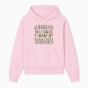 Massage Therapist Floral Art Print | Boho Decor | Therapist Gift | Relaxation Wall Art | Spa Room Decoration | Zen Aesthetic - Hoodie 1758350834475.jpg