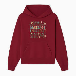 Massage Therapist Floral Art Print | Boho Decor | Therapist Gift | Relaxation Wall Art | Spa Room Decoration | Zen Aesthetic - Hoodie 1758350834595.jpg