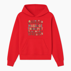 Massage Therapist Floral Art Print | Boho Decor | Therapist Gift | Relaxation Wall Art | Spa Room Decoration | Zen Aesthetic - Hoodie 1758350834840.jpg
