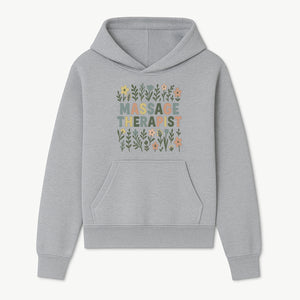 Massage Therapist Floral Art Print | Boho Decor | Therapist Gift | Relaxation Wall Art | Spa Room Decoration | Zen Aesthetic - Hoodie 1758350834977.jpg