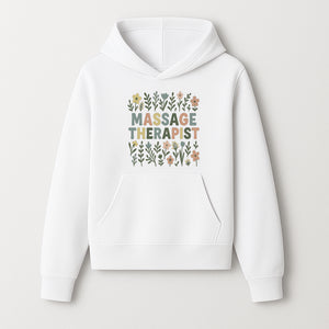 Massage Therapist Floral Art Print | Boho Decor | Therapist Gift | Relaxation Wall Art | Spa Room Decoration | Zen Aesthetic - Hoodie 1758350835108.jpg