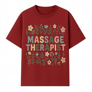 Massage Therapist Floral Art Print | Boho Decor | Therapist Gift | Relaxation Wall Art | Spa Room Decoration | Zen Aesthetic - T-shirt 1758350837525.jpg