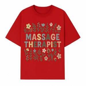 Massage Therapist Floral Art Print | Boho Decor | Therapist Gift | Relaxation Wall Art | Spa Room Decoration | Zen Aesthetic - T-shirt 1758350837837.jpg