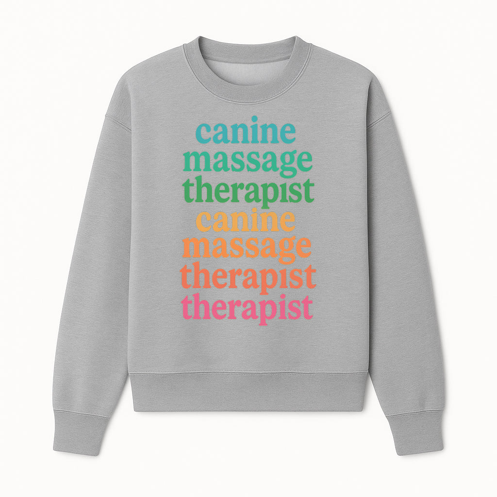 Canine Massage Therapist T-Shirt - Pet Wellness, Dog Massage, Animal Therapy Apparel, Gift for Dog Owners, Veterinarians - Sweatshirt 1758350839765.jpg