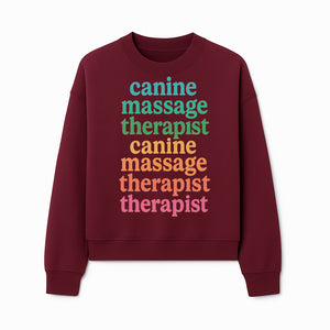 Canine Massage Therapist T-Shirt - Pet Wellness, Dog Massage, Animal Therapy Apparel, Gift for Dog Owners, Veterinarians - Sweatshirt 1758350840696.jpg