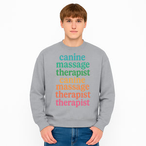 Canine Massage Therapist T-Shirt - Pet Wellness, Dog Massage, Animal Therapy Apparel, Gift for Dog Owners, Veterinarians - Sweatshirt 1758350842376.jpg