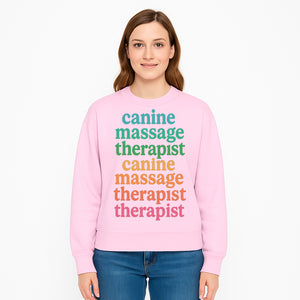 Canine Massage Therapist T-Shirt - Pet Wellness, Dog Massage, Animal Therapy Apparel, Gift for Dog Owners, Veterinarians - Sweatshirt 1758350842504.jpg