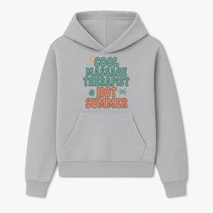 Cool Massage Therapist Hot Summer T-Shirt | Fun Summer Gift for Massage Therapists | Relaxation & Beach Vibes Design - Hoodie 1758350842957.jpg