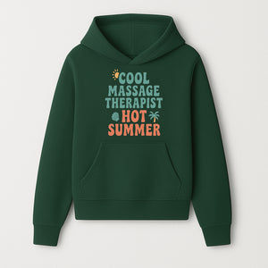 Cool Massage Therapist Hot Summer T-Shirt | Fun Summer Gift for Massage Therapists | Relaxation & Beach Vibes Design - Hoodie 1758350843374.jpg