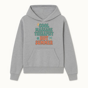 Cool Massage Therapist Hot Summer T-Shirt | Fun Summer Gift for Massage Therapists | Relaxation & Beach Vibes Design - Hoodie 1758350843557.jpg