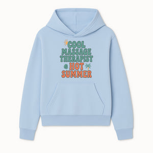 Cool Massage Therapist Hot Summer T-Shirt | Fun Summer Gift for Massage Therapists | Relaxation & Beach Vibes Design - Hoodie 1758350843711.jpg