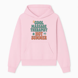 Cool Massage Therapist Hot Summer T-Shirt | Fun Summer Gift for Massage Therapists | Relaxation & Beach Vibes Design - Hoodie 1758350843847.jpg