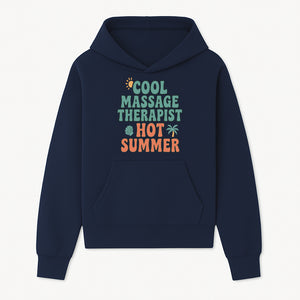 Cool Massage Therapist Hot Summer T-Shirt | Fun Summer Gift for Massage Therapists | Relaxation & Beach Vibes Design - Hoodie 1758350844100.jpg