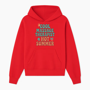 Cool Massage Therapist Hot Summer T-Shirt | Fun Summer Gift for Massage Therapists | Relaxation & Beach Vibes Design - Hoodie 1758350844229.jpg