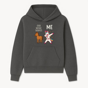 Funny Massage Therapist Unicorn Design - Other Therapists vs Me - Cute Gift for Massage Professionals and Unicorn Lovers - Hoodie 1758350844570.jpg