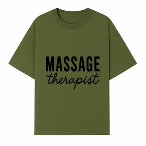 Massage Therapist Sign Elegant Wall Decor for Spas, Wellness Centers, and Home Treatment Rooms Professional Style - T-shirt 1758350844937.jpg