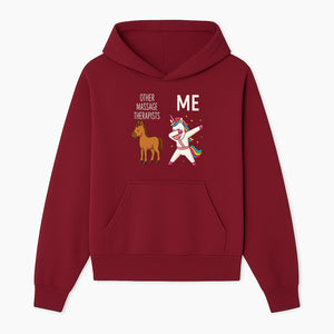 Funny Massage Therapist Unicorn Design - Other Therapists vs Me - Cute Gift for Massage Professionals and Unicorn Lovers - Hoodie 1758350845269.jpg