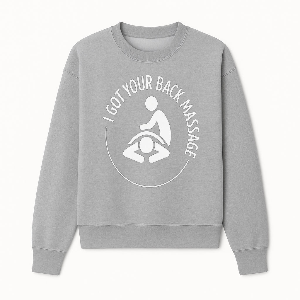 I Got Your Back Massage - Therapeutic Massage Service Logo Design for Spa & Wellness Business - Sweatshirt 1758350845642.jpg
