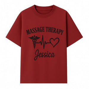 Personalized Massage Therapy Sign with Caduceus and Heart Design for Jessica's Wellness Studio Decor - T-shirt 1758350846128.jpg