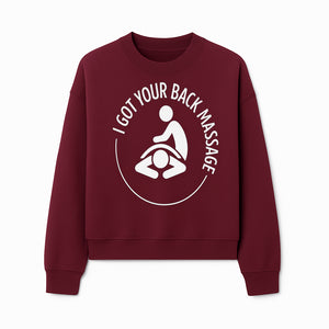 I Got Your Back Massage - Therapeutic Massage Service Logo Design for Spa & Wellness Business - Sweatshirt 1758350846600.jpg