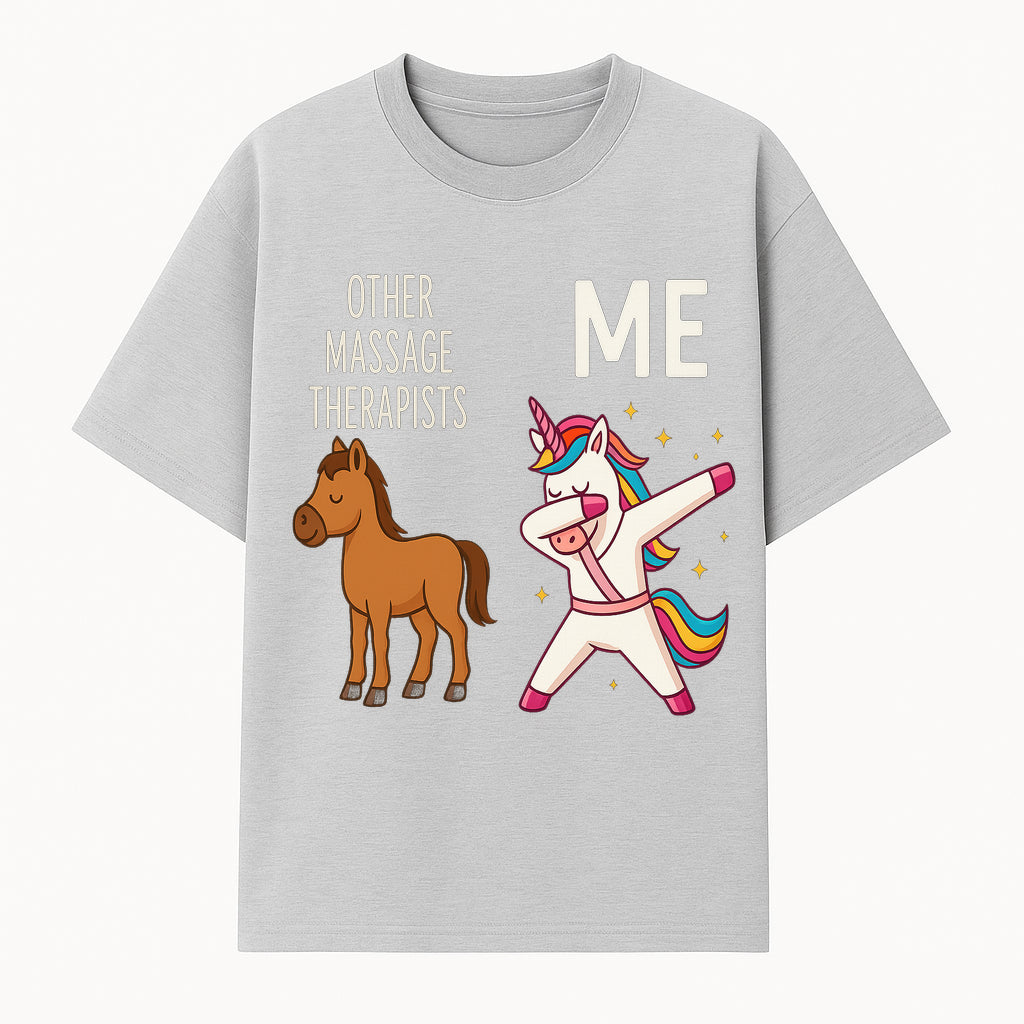 Funny Massage Therapist Unicorn Design - Other Therapists vs Me - Cute Gift for Massage Professionals and Unicorn Lovers - T-shirt 1758350847213.jpg