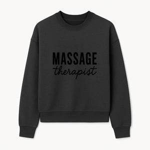 Massage Therapist Sign Elegant Wall Decor for Spas, Wellness Centers, and Home Treatment Rooms Professional Style - Sweatshirt 1758350847725.jpg