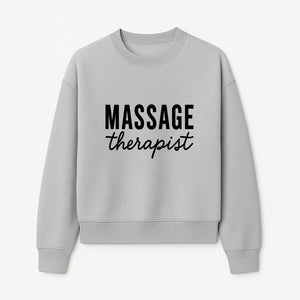 Massage Therapist Sign Elegant Wall Decor for Spas, Wellness Centers, and Home Treatment Rooms Professional Style - Sweatshirt 1758350847993.jpg