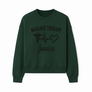 Personalized Massage Therapy Sign with Caduceus and Heart Design for Jessica's Wellness Studio Decor - Sweatshirt 1758350848457.jpg