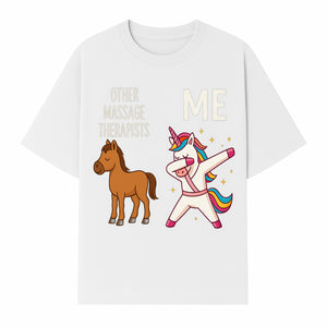Funny Massage Therapist Unicorn Design - Other Therapists vs Me - Cute Gift for Massage Professionals and Unicorn Lovers - T-shirt 1758350848687.jpg