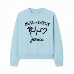Personalized Massage Therapy Sign with Caduceus and Heart Design for Jessica's Wellness Studio Decor - Sweatshirt 1758350848718.jpg