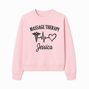 Personalized Massage Therapy Sign with Caduceus and Heart Design for Jessica's Wellness Studio Decor - Sweatshirt 1758350848841.jpg