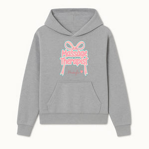 Personalized Massage Therapist Sign with Bow | Custom Name Wall Decor for Spa or Relaxation Room | Pink Neon Aesthetic - Hoodie 1758350849076.jpg