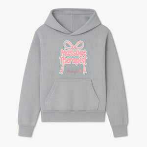Personalized Massage Therapist Sign with Bow | Custom Name Wall Decor for Spa or Relaxation Room | Pink Neon Aesthetic - Hoodie 1758350849808.jpg
