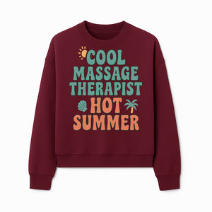 Cool Massage Therapist Hot Summer T-Shirt | Fun Summer Gift for Massage Therapists | Relaxation & Beach Vibes Design - Sweatshirt 1758350849854.jpg