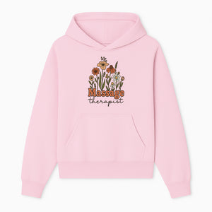 Floral Massage Therapist Design | Spa Decor | Wellness Gift | Handmade Art Print | Relaxation Therapy Decor | Gift for Massage Therapists - Hoodie 1758350850192.jpg