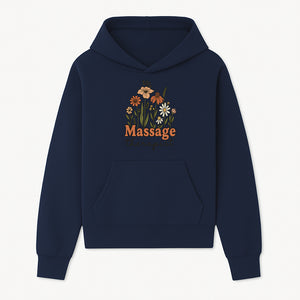 Floral Massage Therapist Design | Spa Decor | Wellness Gift | Handmade Art Print | Relaxation Therapy Decor | Gift for Massage Therapists - Hoodie 1758350850574.jpg
