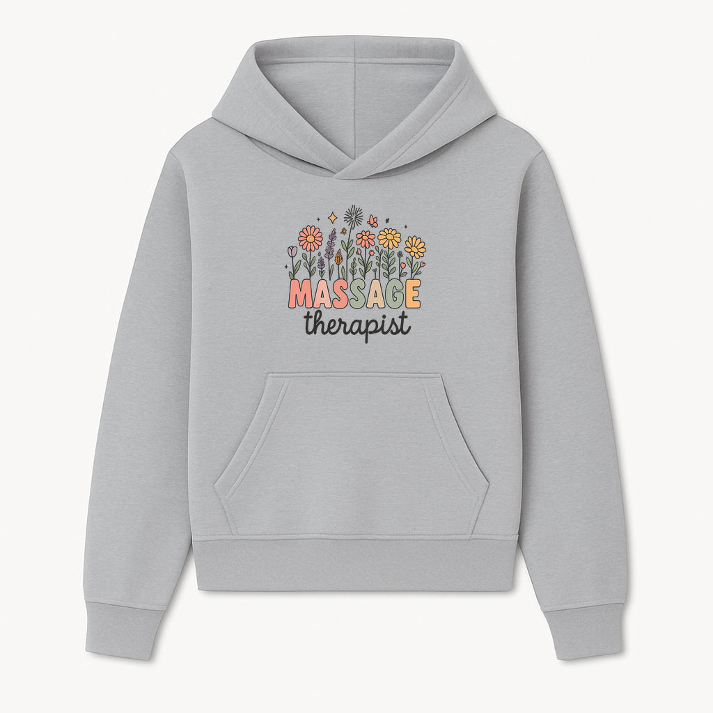 Massage Therapist Floral Design Art Print - Relaxation Decor for Wellness Spaces and Gift Ideas - Hoodie 1758350850818.jpg