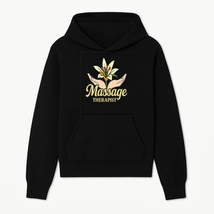 Massage Therapist Floral Design T-Shirt, Relaxation Gift for Healers, Spa Workers, Wellness Professionals, Unique Therapy Apparel - Hoodie 1758350851204.jpg