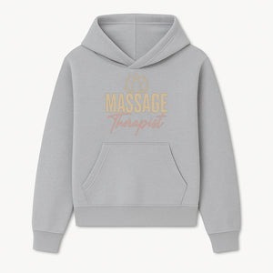 Massage Therapist Signage with Lotus Flower Design, Elegant Home Decor for Spa, Wellness Studio, or Office Ambiance - Hoodie 1758350851252.jpg