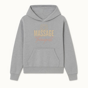 Massage Therapist Signage with Lotus Flower Design, Elegant Home Decor for Spa, Wellness Studio, or Office Ambiance - Hoodie 1758350851860.jpg