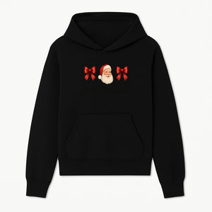 Christmas Massage Therapist Gift | Santa Illustration with Bows | Relaxation Spa Decor | Holiday Therapy Humor - Hoodie 1758350852030.jpg