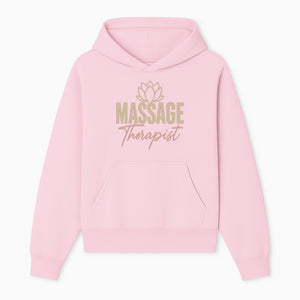 Massage Therapist Signage with Lotus Flower Design, Elegant Home Decor for Spa, Wellness Studio, or Office Ambiance - Hoodie 1758350852126.jpg